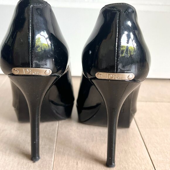 Christian Dior Black Open-toe Heels - John Galliano Era - Picture 8 of 11
